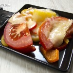 Fertig: Tomate, Paprika und Kartoffel Raclette